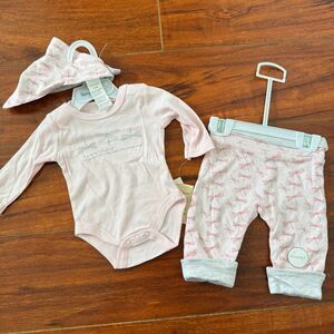 Harry & Violet Pink 3pcs Set 0-3m